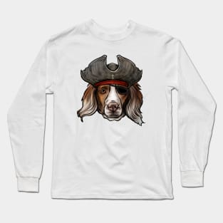 Brittany Spaniel Pirate Long Sleeve T-Shirt